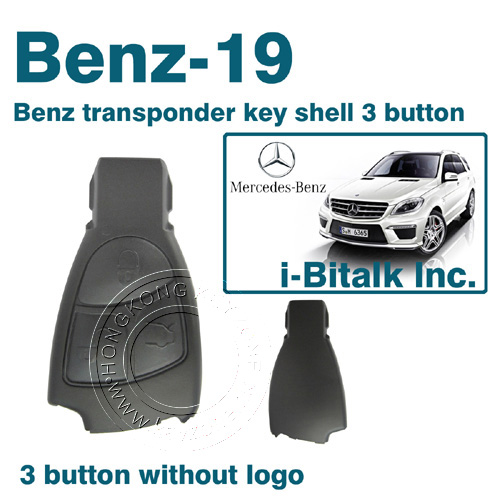 Benz remote key shell 3 button